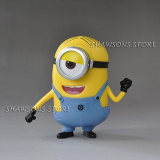 ตุ๊กตาฟิกเกอร์ Despicable Me Minions Stuart In Jeans ของเล่นสําหรับเด็ก