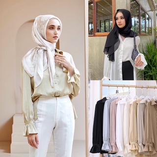 Leviosa Crystal Blouse เสื้อแขนยาว กระดุมเพชร เนื้อผ้านุ่มละมุนผิว ใส่สบาย แม้ผิวบอบบาง Hijab Princess