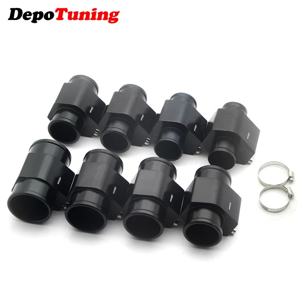 อะแดปเตอร์เซนเซอร์วัดอุณหภูมิน้ํา 1/8 NPT ขนาด 26, 28, 30, 32, 34, 36, 38, 40 มม. สีดํา