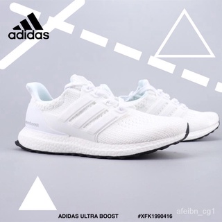 ▤№[คลังสินค้าพร้อม] [รับประกันคุณภาพ] ADIDAS ULTRA BOOST Low-Cut Men Women s Sports Shoes Running Kasut Sneakers All Whi