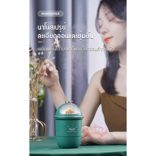 [ลูกค้าใหม่ 1 บาท]เครื่องพ่นไอน้ำเครื่องทำความชื้น Humidifierมีไฟในตัวปรับละอองได้ 2 ระดับเครื่องพ่นไอน้ำแบบพ่นหน้า FX25