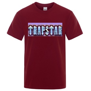 เสื้อยืดผ้าฝ้าย เสื้อยืด ผ้าฝ้าย ขนาดใหญ่ ระบายอากาศได้ดี พิมพ์ลายโลโก้ Trapstar London คุณภาพสูง แฟชั่นฤดูร้อน สไตล์ฮิป