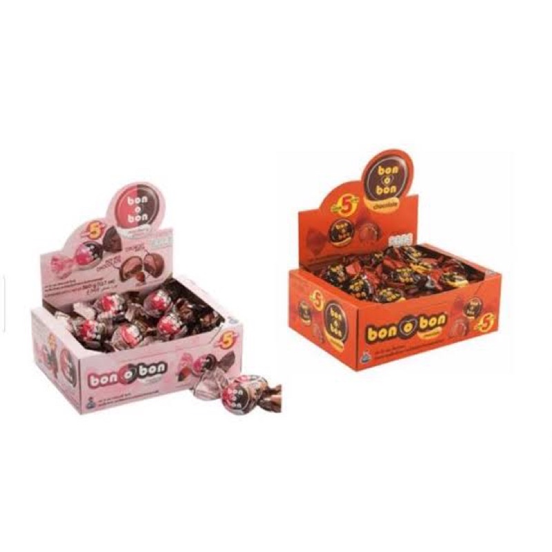(พร้อมส่ง ราคาถูก)Bon o Bon chocolate 1 กล่อง ขนมบอนโอบอนสอดไส้ครีมช็อกโกแลต/สตรอว์เบอร์รี่/คุกกี้แอ