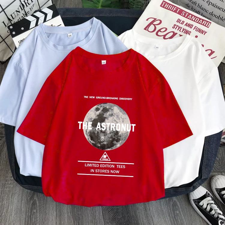 D287(พร้อมส่ง）เสื้อยืดแขนสั้ง สำหรับชายและหญิง.ลายแฟชั่งนานาชาติ ใส่เทียวออกกำลังกายได