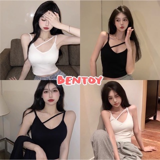 Bentoy(bratop1331)เสื้อสายเดี่ยวงานฝ้าย มีฟองน้ำ ผ้ายืด ผ้านิ่มใส่สบายมาก