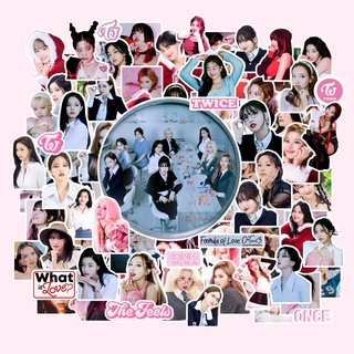 สติ๊กเกอร์ STICKER KPOP 100ใบ/ถุง ขนาด 2-7cm อัลบั้ม: ทไวซ์ TWICE:Formula of love | The Feels