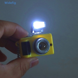 Widefig โมเดลกล้องดิจิทัล ขนาดเล็ก 1:12 กล้องบ้านตุ๊กตา LED แฟลช พวงกุญแจ ของเล่น ของดี