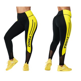 Zumba Wear : Zumba 01 High Waisted Ankle Leggings (กางเกงเลคกิ้งออกกำลังกายซุมบ้าและโยคะ)