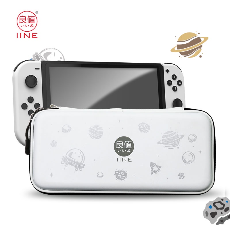 Iine กระเป๋าเคส EVA แข็งลายดาวสําหรับ Nintendo Switch OLED