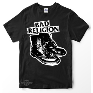 เสื้อยืด พิมพ์ลายวงร็อค bad religion - BOOTS Premium สไตล์พังก์ร็อค