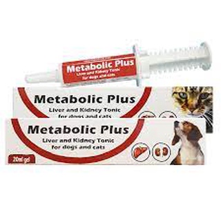 Metabolic Plus Gel  ผลิตภัณฑ์อาหารเสริมเพื่อบำรุงตับและไต สำหรับสุนัขและแมว 20 มล.