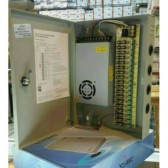 POWER SUPPLY BOX 12V 30A SUPPORTS กล้อง 16 ตัว