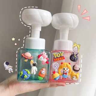 ดอกไม้น่ารัก โฟม bubbler ขวดโลชั่น เจลอาบน้ำ เจลทำความสะอาดมือ แชมพู ขวดฟอง ขวดกด