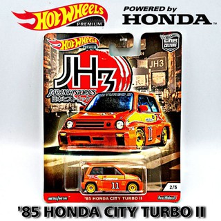 รถ hot wheels premium HONDA CITY TURBO II แท้ ล้อยาง