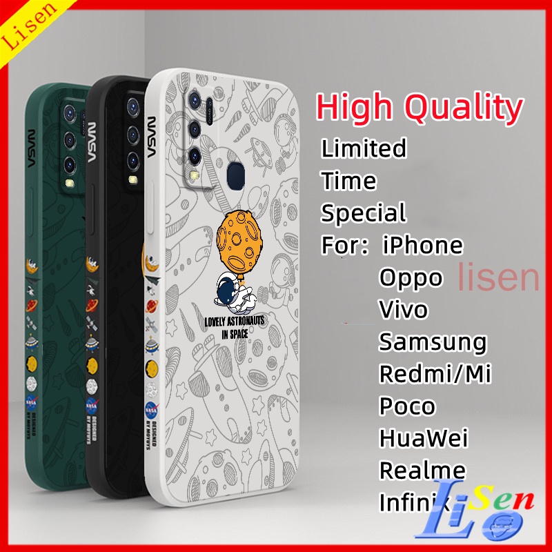 เคส Vivo Y30 Y76 Y50 Y12S Y20 Y20S Y17 Y15 Y21 Y21S Y33S Y15S Y15A Y01 Y72 5G Y51 Y19 nasa นักบินอวกาศเคสโทรศัพท์ TKR