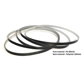 Flat Belt Thickness 0.8 mm, Width 5 mm. (+,- 0.3 mm.) สายพานแบนสีดำ หนา 0.8 มิล กว้าง 5 มิล *สนใจไซส์อื่นๆแชทถามได้ครับ