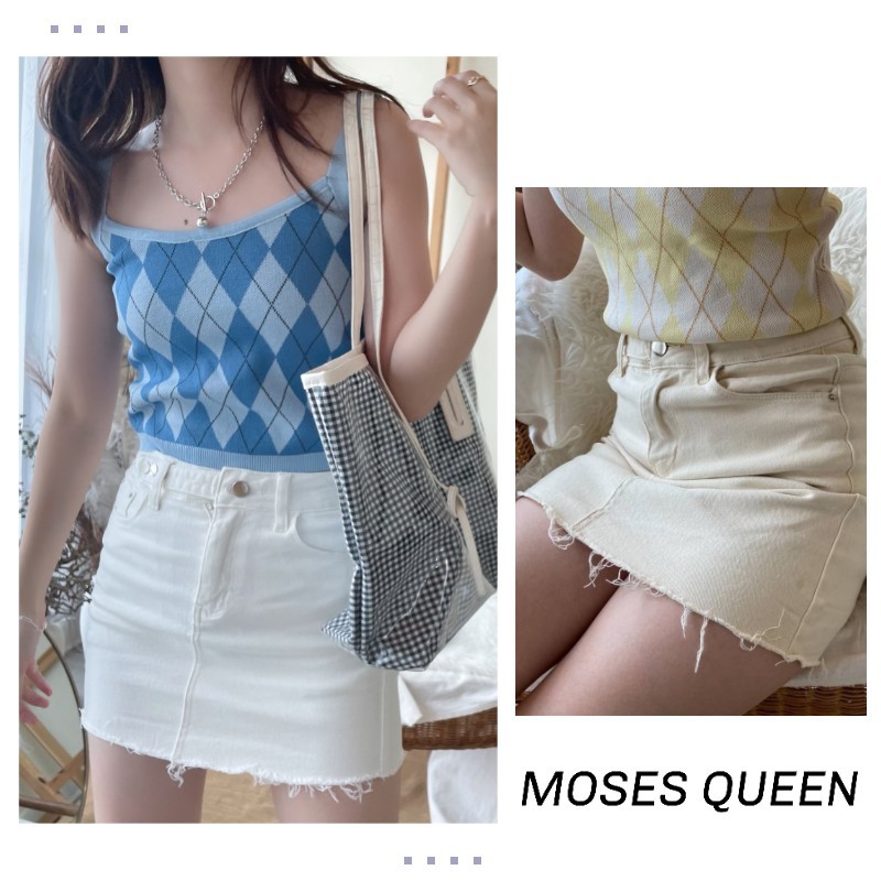 Moses Queen กระโปรงยีนส์เกาหลีเซ็กซี่ #19186