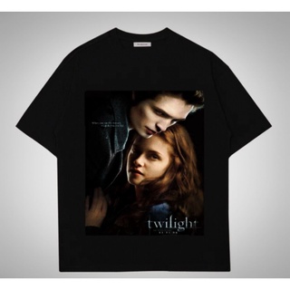 เสื้อยืดผ้าฝ้าย twilight promo-shirt ALL  PRINT ผ้าร้อย ฟอกนุ่ม เสื้อหนัง แวมไพร ์ทไวไลท์S-3XL