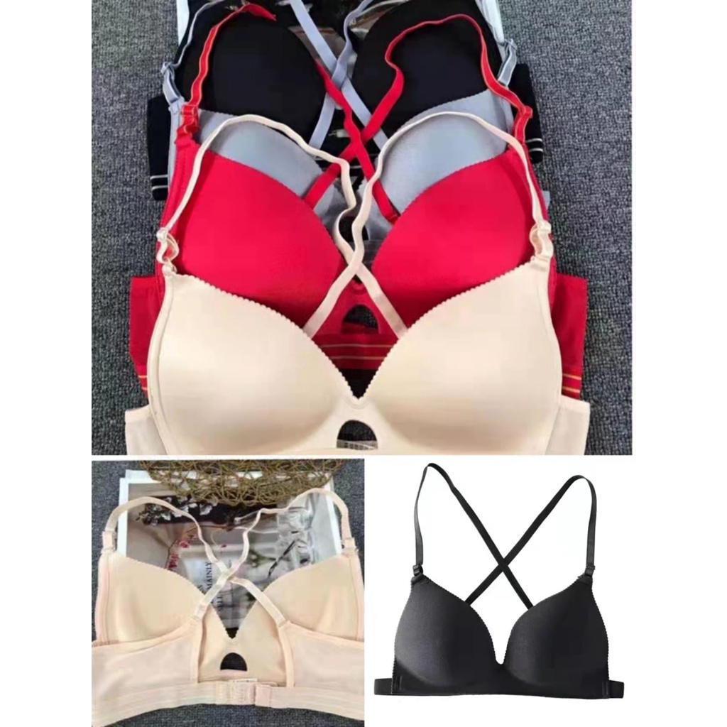 BestWare Bra/BH Import 6613 ฟองบางไม่มีลวด พร้อมผ้านุ่ม