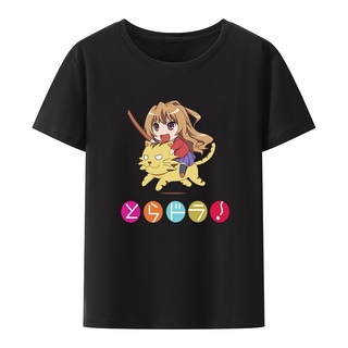 เสื้อยืด คอกลม ทรงหลวม พิมพ์ลายการ์ตูนอนิเมะ Toradora สไตล์ญี่ปุ่น แฟชั่นฮาราจูกุ สําหรับผู้หญิงS-5XL