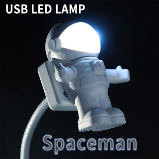 ใหม่โคมไฟ Led Usb รูปทรงนักบินอวกาศแบบพกพาสามารถปรับได้สําหรับคอมพิวเตอร์พีซีแล็ปท็อป