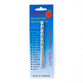 ดอกสว่านเจาะเหล็กไฮสปีด 7/32" เงิน เม็กโก้ 40732 Steel drill bit HSS 7/32 "Silver Mico 40732