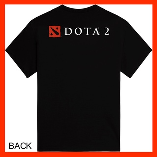 T-shirt  เสื้อยืด ผ้าฝ้าย 100% พิมพ์ลาย Dtf Dota 2 Moba Combed 30s สีดํา สําหรับผู้ชาย ผู้หญิง เหมาะกับการเล่นเกมS-5XL