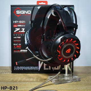 หูฟัง เฮดโฟน Signo E-Sport HP-821 VENGER: 7.1 Surround Sound Gamming Headphone