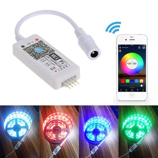 DC5-28V Mini RGB Wifi อุปกรณ์ควบคุมหรี่แสง สำหรับ ไฟ LED