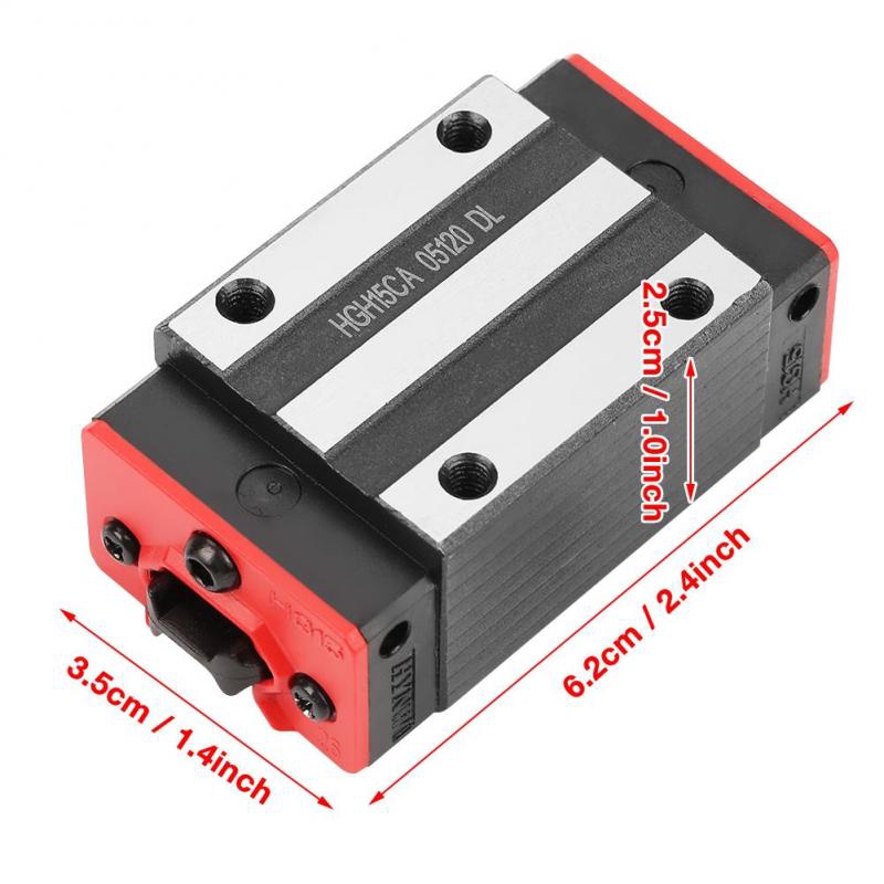 XGULI HGH15CA Mini Linear Motion Guide Rail Slider Bearing Steel ...