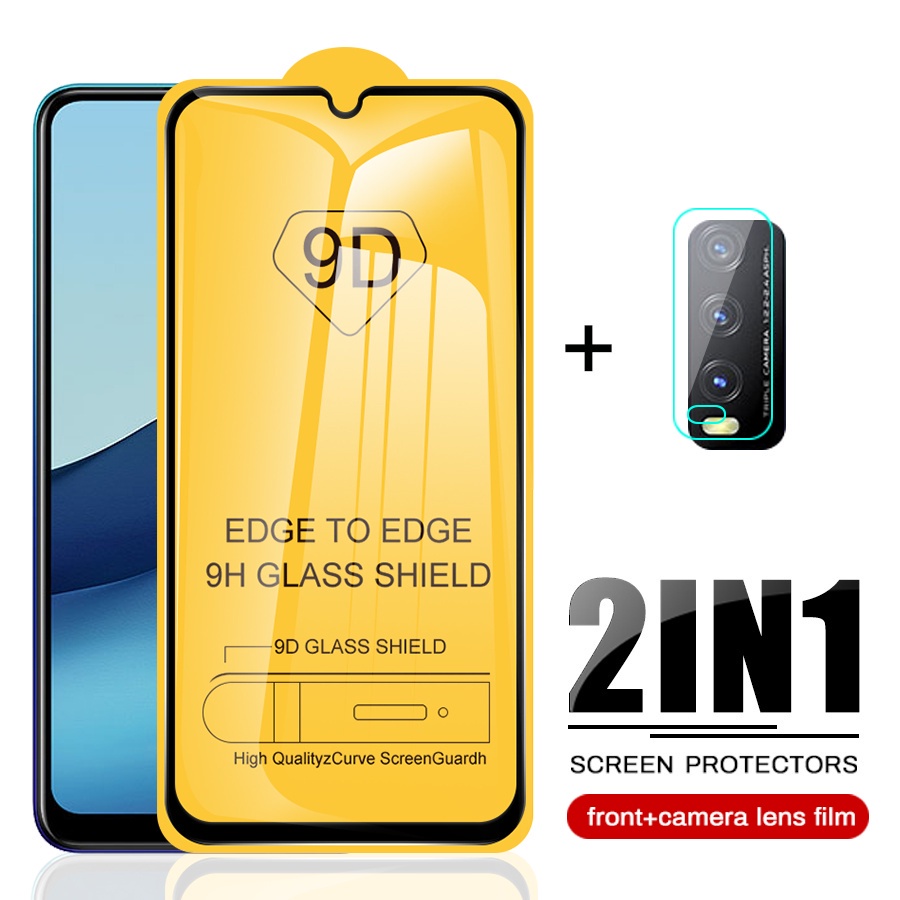 9D กาวเต็มกระจกนิรภัย Samsung M52 A03 A03S A13 กล้องเลนส์ป้องกันฟิล์มสําหรับ Samsung A52S A52 A73