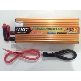 Inverter อินเวอร์เตอร์ UKC I-Power SSK Series 1500 W DC-AC Inverter DC 12V TO AC 220V 1500W เครื่องแปลงไฟกระแสตรง-สลับ