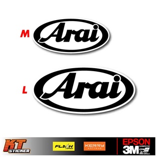 สติ๊กเกอร์ Arai สติ๊กเกอร์สะท้อนแสง มี 2 ขนาดให้เลือก