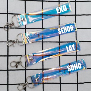 bestprice1920 KPOP EXO เลเซอร์เชือกผูกพวงกุญแจ Key Ring