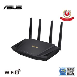 ASUS RT-AX3000 Dual Band WiFi 6 (802.11ax) Router supporting MU-MIMO and OFDMA technology