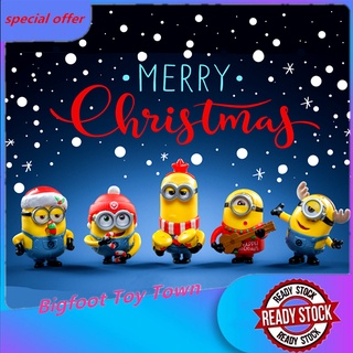 2018 Kfc Christmas Edition Minions, 5 ชิ้น. Minions สําหรับตกแต่งคริสมาสต์ของเล่นเด็ก