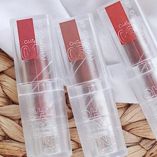 (แท้) Oh My Tint Stick 3.5g ลิปเนื้อกำมะหยี่ เนื้อนุ่ม สีแน่น