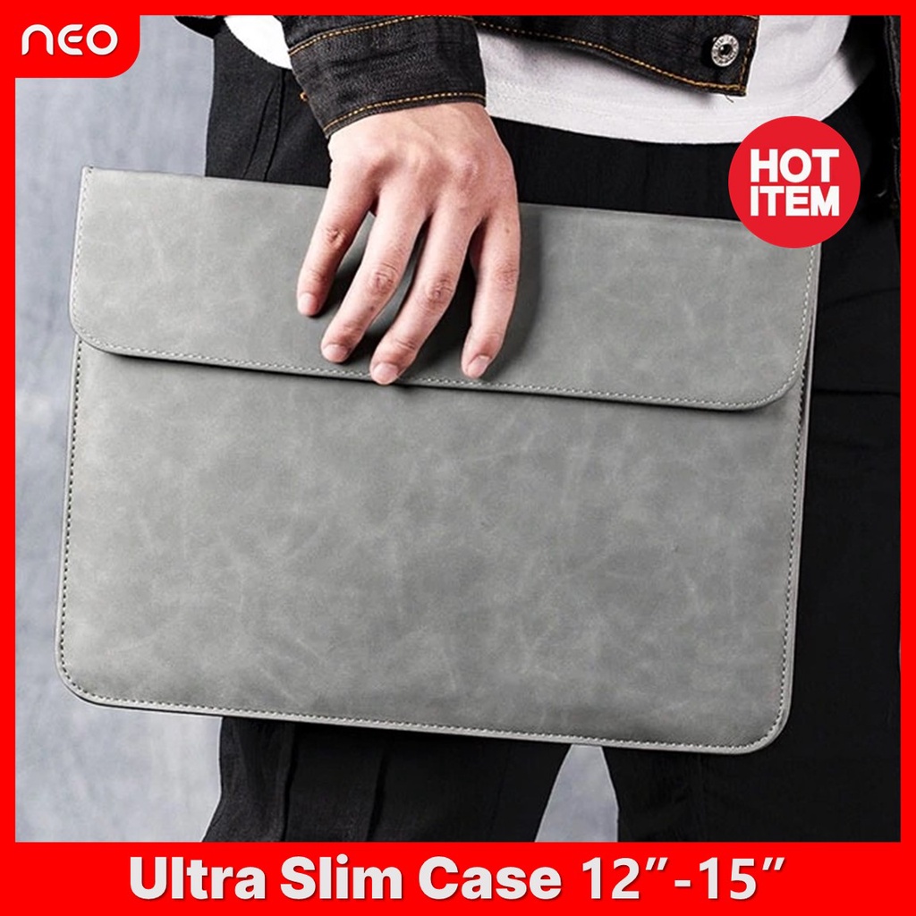Ultra Slim Case เคสหนังใส่แล็ปท็อป เคสMcbook ซองโน๊ตบุ๊ค 12-15 นิ้ว ซองแท็บเล็ต Surface PRO Notebook Case