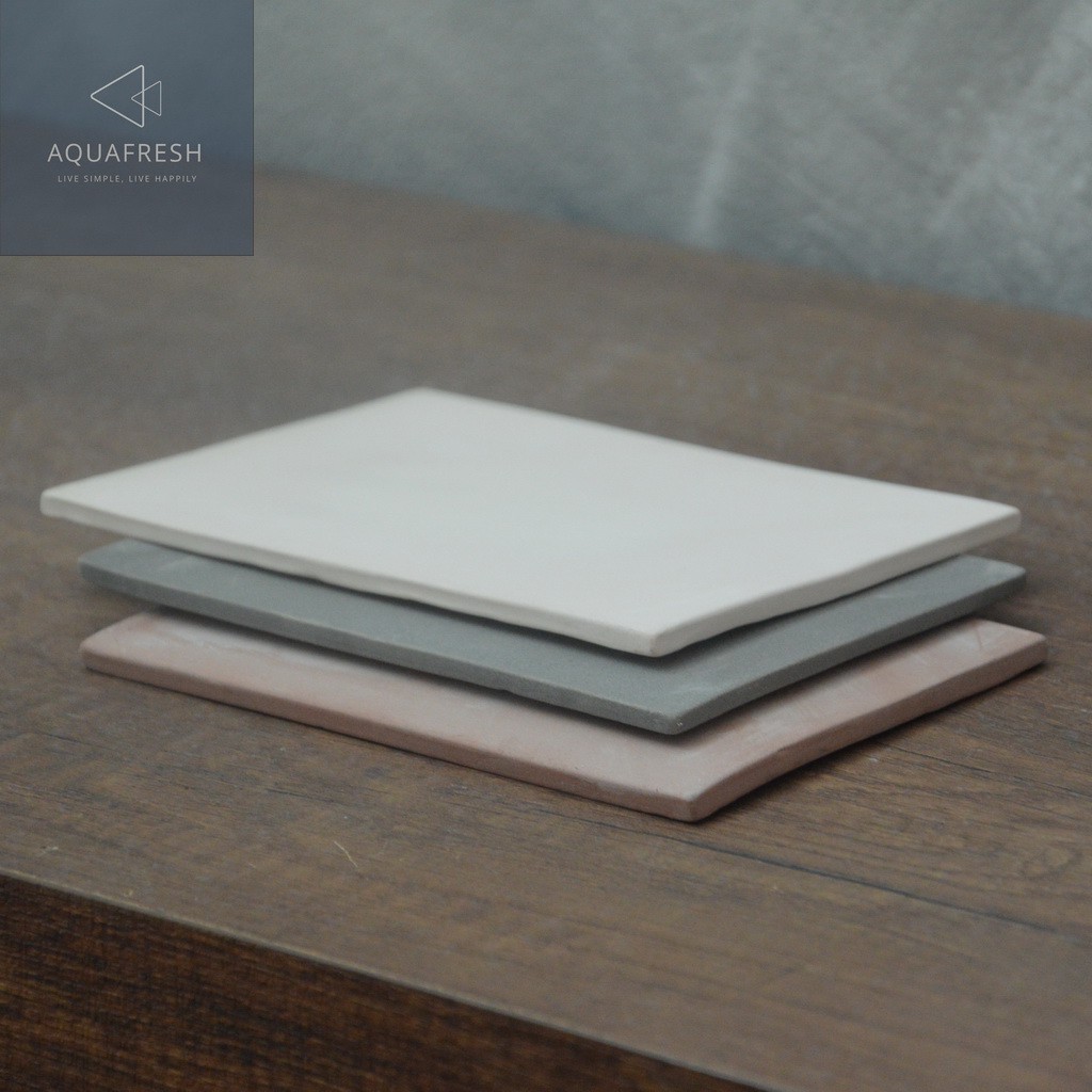 Ceramic Plate (Size 14 x 9 cm), แผ่นเซรามิค ขนาด 14 x 9 ซม. สำหรับจัดหรือตกแต่งตู้ปลาสวยงาม