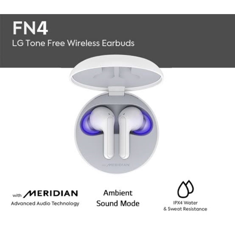 LG : HBS-FN4💤หูฟัง Bluethooth TONE Free with MERRIDIAN  หูฟังไร้สาย