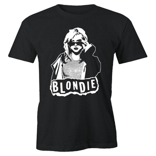 เสื้อยืดโอเวอร์ไซส์เสื้อยืด พิมพ์ลาย Debbie Harry Blondie 1980s สไตล์คลาสสิก สําหรับผู้ชาย และผู้หญิงS-3XL