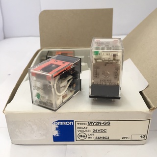 "OMRON" RELAY รุ่น MY2N-GS ไฟ 24VDC (10EA/BOX)  : - ใช้กับ Socket 8ขา รุ่น PYF08A-E