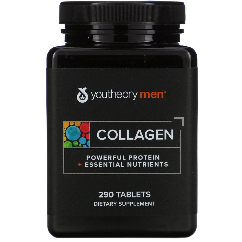 Youtheory Collagen Men 290 เม็ด สำหรับผู้ชาย (Exp 08/2028)