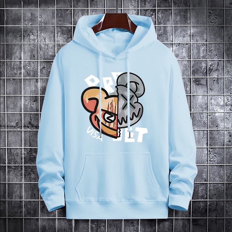 L293เสื้อฮู้ดแขนยาวใส่ได้ทั้งชายและหญิง เสื้อแฟชั่นลายการ์ตูนน่ารัก