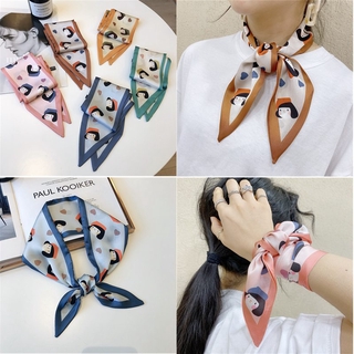 CICI Fashion Silk Scarf ผ้าพันคอซาติน ผ้าพันคอผ้าไหมขนาดเล็กสไตล์เกาหลี สําหรับตกแต่งกระเป๋าผู้หญิง