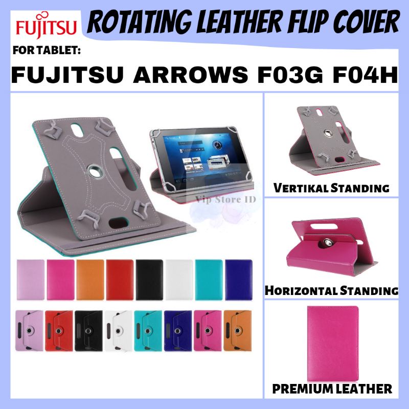 FUJITSU ARROWS F03G F04H 10.5 10.5 นิ้วแท็บแท็บเล็ตโปรไฟล์ FLIP BOOK COVER CASE CASING SARUNG CASE FLIPCASE