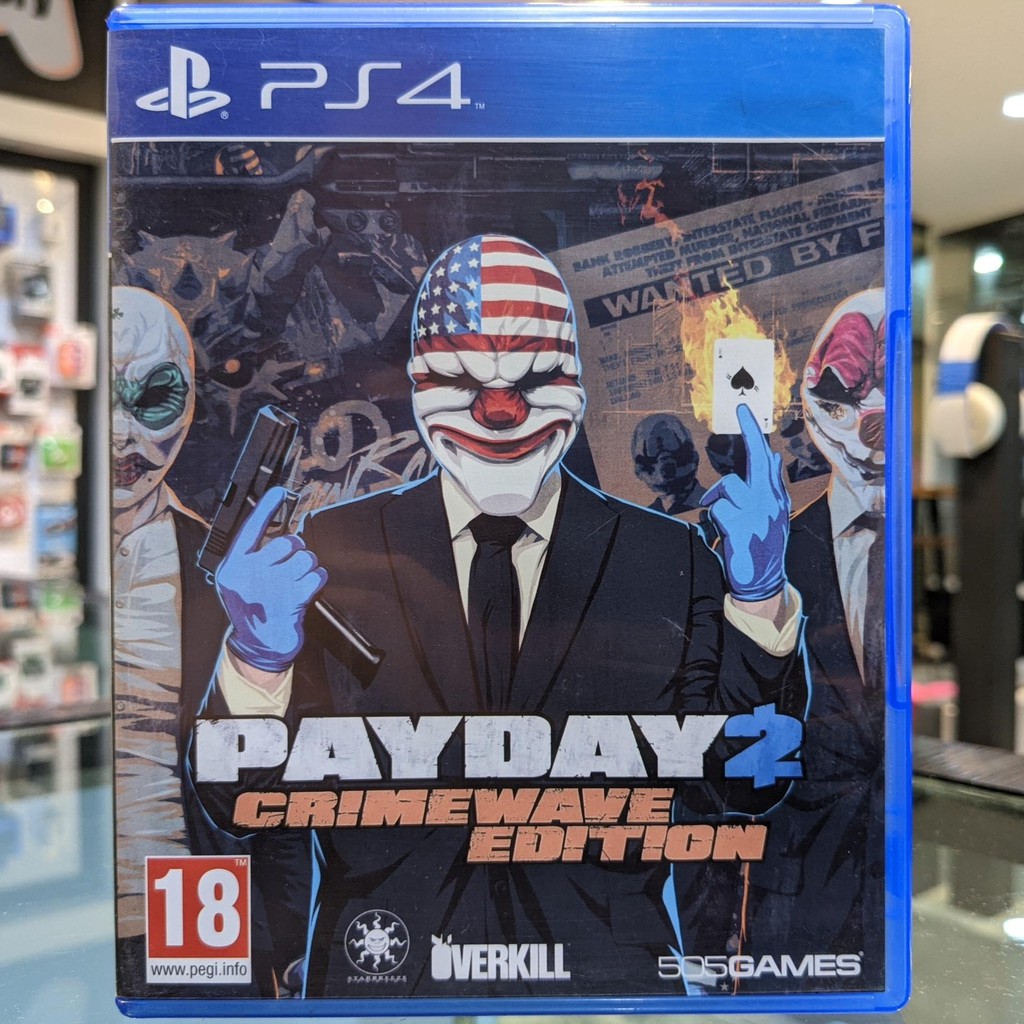 (ภาษาอังกฤษ) มือ2 PS4 Payday 2 Crimewave Edition เกมPS4 แผ่นPS4 มือสอง (เล่นกับ PS5 ได้ PayDay2 Pay 