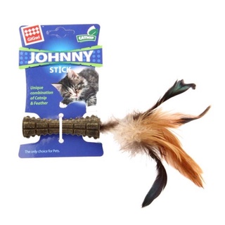 GiGwi Catnip Johnny Stick Natural Feather  ของเล่นแมว