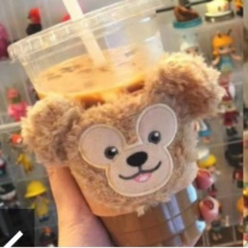 พร้อมส่งที่สวมแก้วน้ำ ลาย หมีดัฟฟี่ Duffy รูปที่ 3