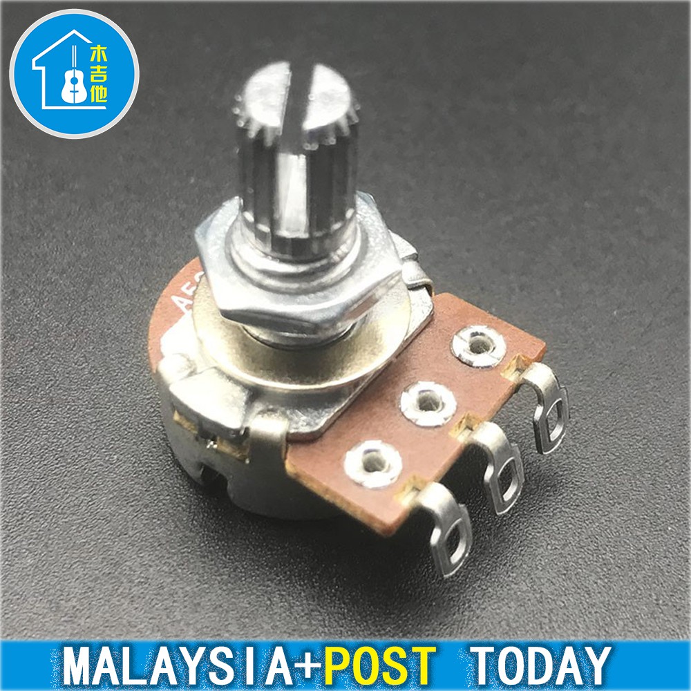 Super A500K Potentiometer Splined Pot Electric Guitar Bass Effect Amp Tone Volume Shaft15mm Parts Diameter24mm